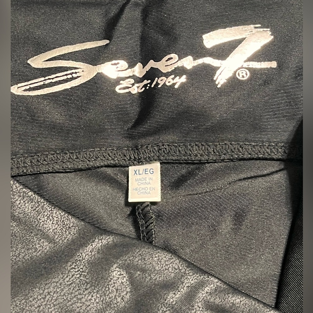Seven 7 Black Faux Leather Leggings - Picture 3 of 8